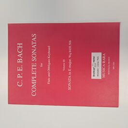 Complete Sonatas for Flute and Obbligato Keyboard Volume III