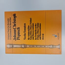 Sechs Sonaten for Treble Recorder and Basso continuo II