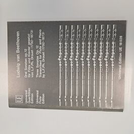 Three Sonates Op. 12 Transcribed for Flute and Piano by L.F. Ph. Drouet