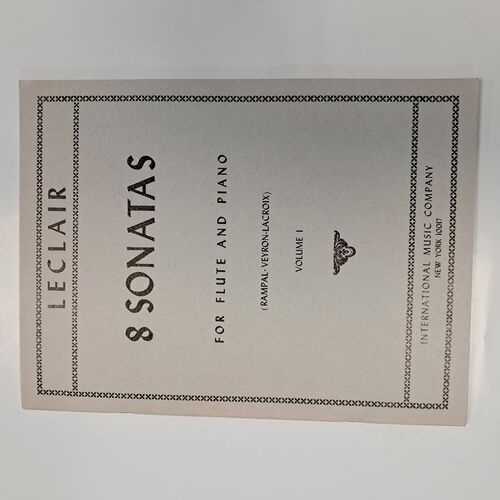 8 Sonatas for Flute and Piano Volume 1