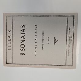8 Sonatas for Flute and Piano Volume 1
