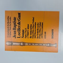 Sonate Opus 3 No. 5 C minor for Flute OFB 60