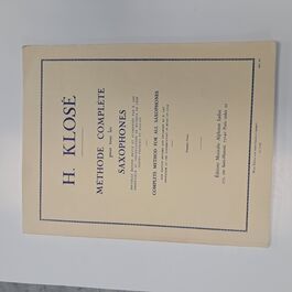 Méthode Complète pour tous les Saxophones
