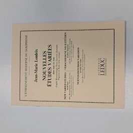 Nuevos estudios variados en todos los tonos para Saxofón