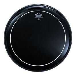 Parche Remo Pin Stripe Aceite Negro de 22