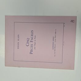 Cinq Pièces  Faciles pour Piano