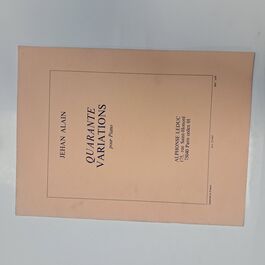 Quarante Variations pour Piano