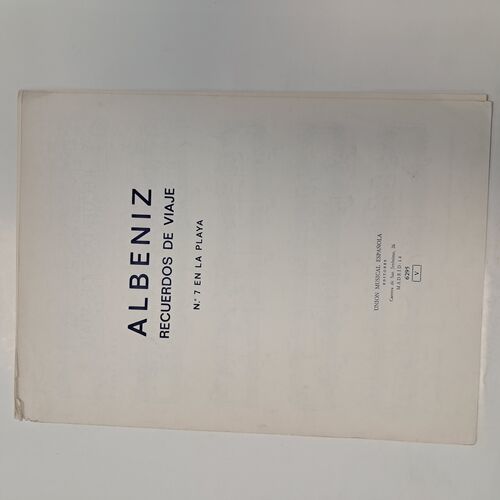 Albeniz Recuerdos Mazurka Nº 7 En La Playa