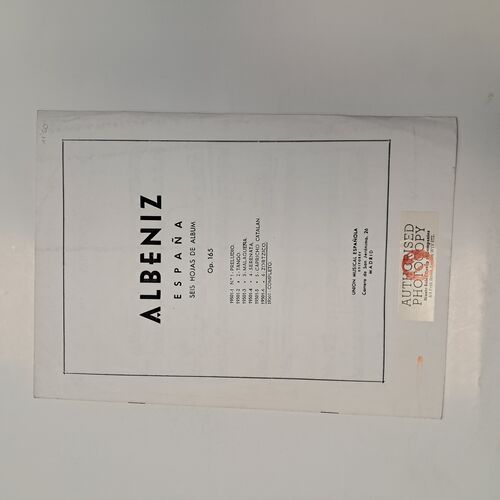 Albeniz Nº 6 Zortzico Op. 165