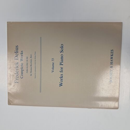 Works for Piano Solo Volume 33