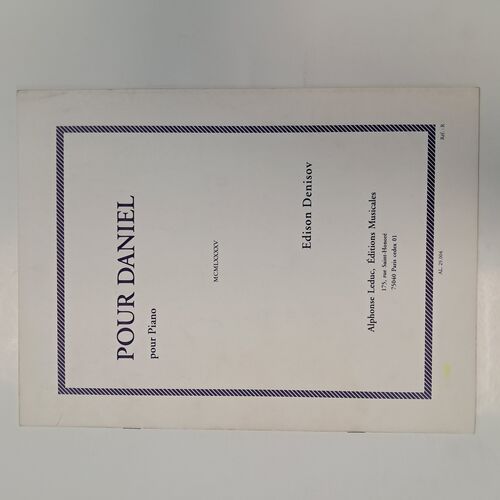 Pour Daniel pour Piano