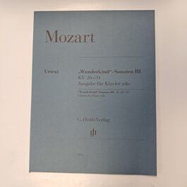 Wunderkind Sonatas 3 KV 26-31
