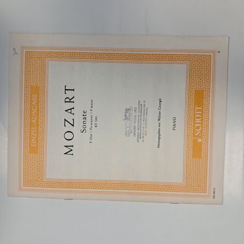 Sonate F major KV 280