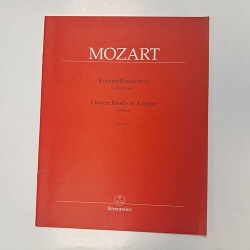 Concert Rondo in A major for Piano KV 386