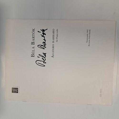 Allegro Barbaro für Piano Solo