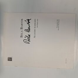 Allegro Barbaro für Piano Solo