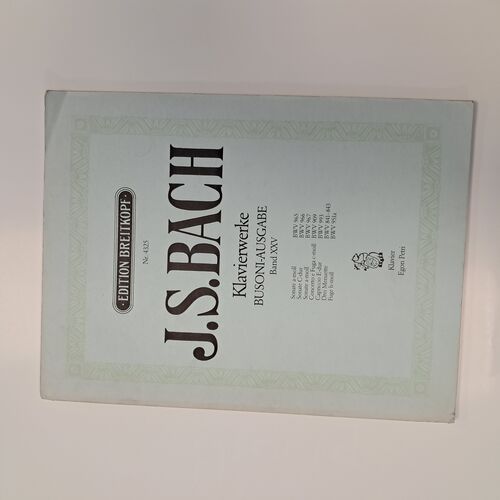 Klavierwerke Busoni-Ausgabe Band XXV