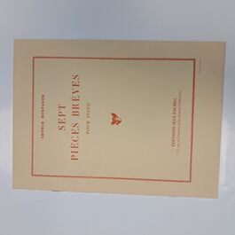 Sept Pièces Brèves pour Piano
