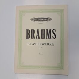 Klavierwerke Brahms IV
