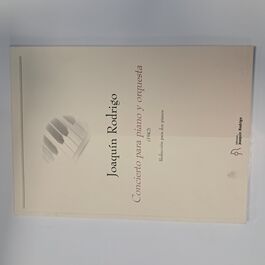 Concierto para Piano y Orquesta Joaquín Rodrigo Reducción para dos Pianos