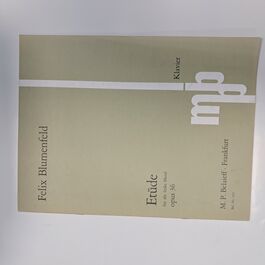 Etüde für die linke Hand Opus 36