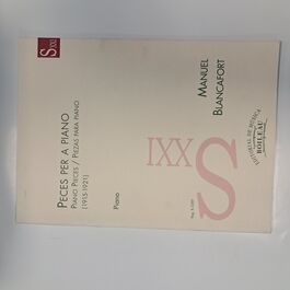 Piezas para Piano de Manuel Blancafort