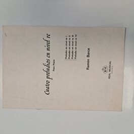 Cuatro Preludios en Nivel Re para Piano