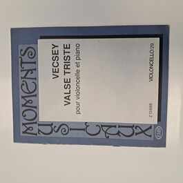 Vecsey Valse Triste pour Violoncelle et Piano