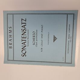 Sonata Movement Scherzo Opus Posthumous for Cello and Piano