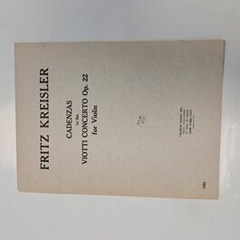 Cadenzas to the Viotti Concerto Op. 22 for Violin