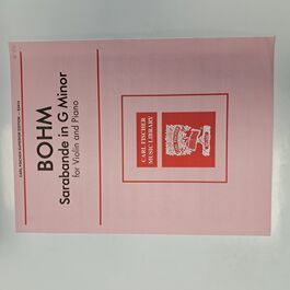 Sarabande in G Minor for Violin and Piano