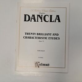Twenty Brilliant and Characteristic Etudes for Violon Op. 73