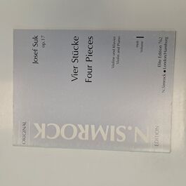 Four Pieces Violin Josef Suk Op. 17