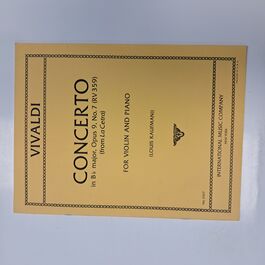 Concerto in Bb Major Opus 9 No. 7 RV359 Violin and Piano