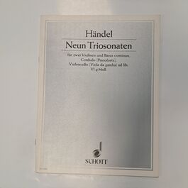 Neun Triosonaten Violin und Basso Continuo VI Sol Minor