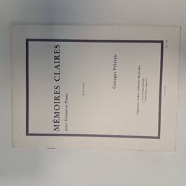 Mémories Claires pour Violon et Piano