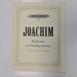 Kadenzen zu Violinkonzerten Joachim