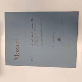 Wunderkind Sonatas III K. 26-31 for Piano and Violin