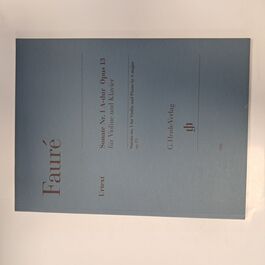 Sonata no. 1 for Violin and Piano in A major Op. 13