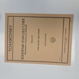 Souvenir d´un Lieu Cher Opus 42 for violin and Piano