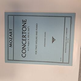 Concertone in C Major K190 (K.166b) fot Two Violins and Piano