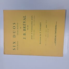 Six Duets J. B. Bréval for 2 Cellos Livre 3