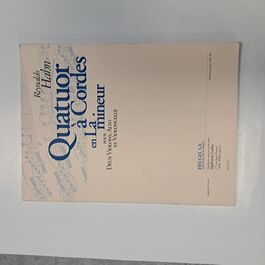 Quatuor en La Mineur for Strings Reynaldo Hahn