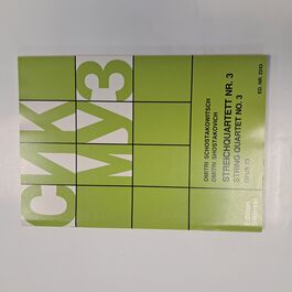 String Quartet No. 3 Opus 73 Dmitri Shostakovich