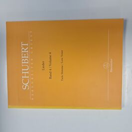 Lieder Volume 4 Low Voice Schubert