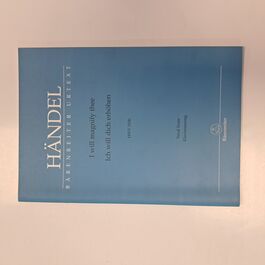 I will Magnify Thee Vocal Score