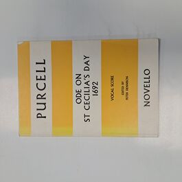 Ode on St Cecilia?s Day 1962 Vocal Score