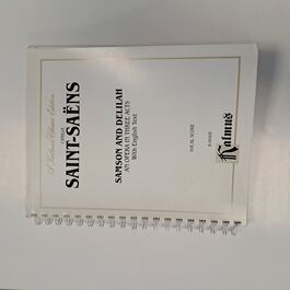 Samson and Delilah an Opera in Three Acts