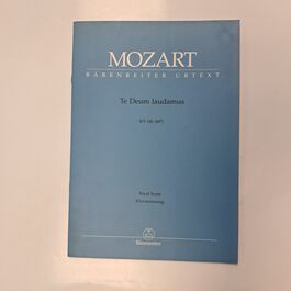 Te Deum Laudamus KV141 Vocal Score
