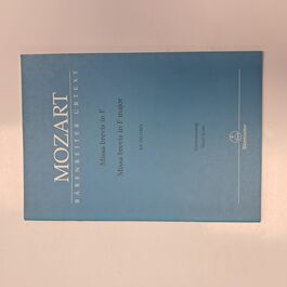 Missa Brevis in F Major KV192 Vocal Score